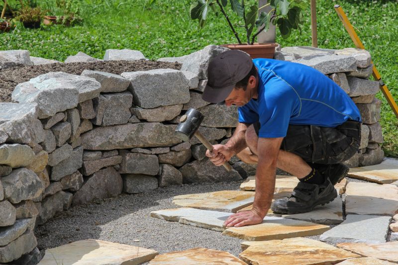 Flagstone Mortar Joint Repair